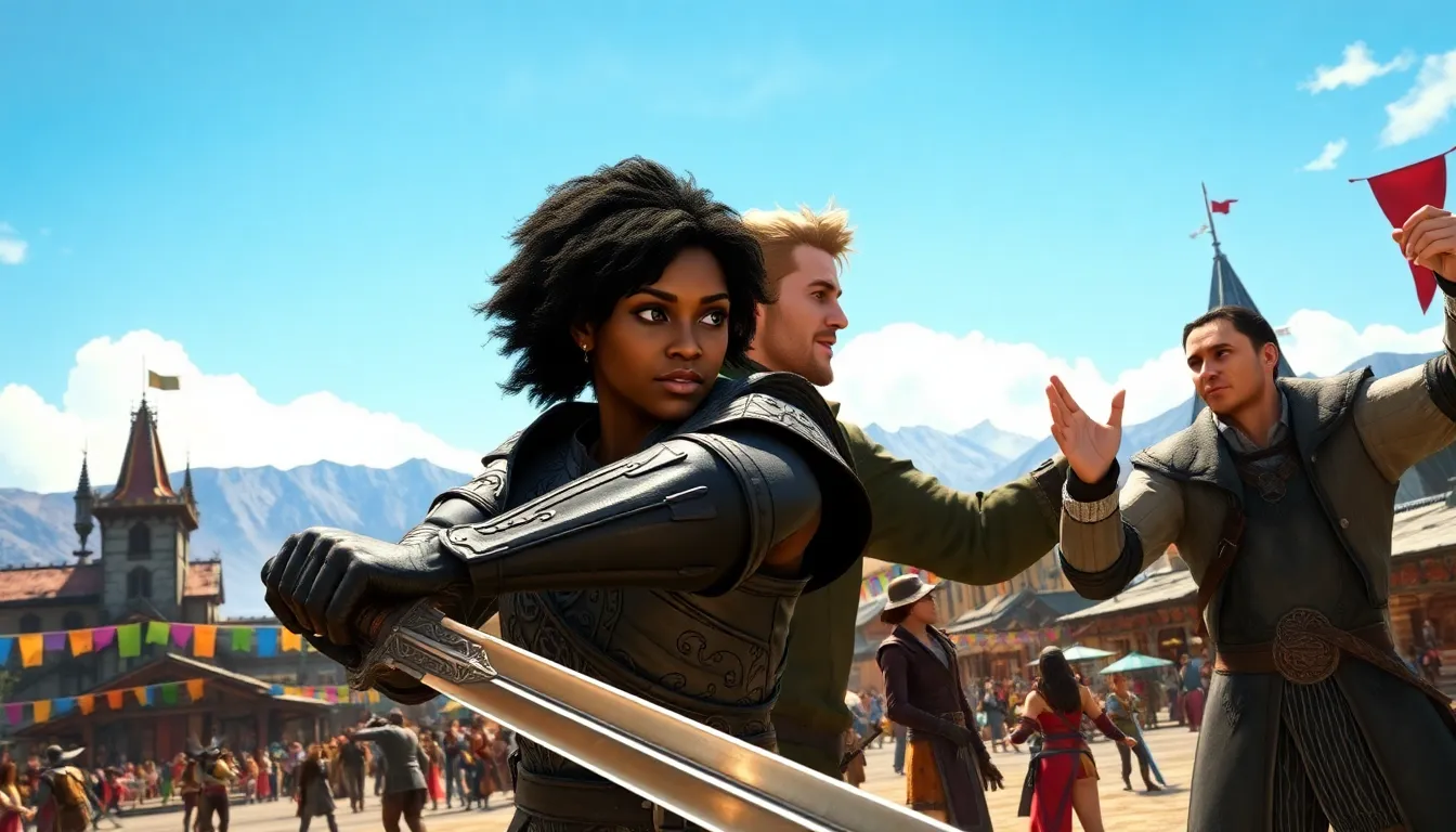 players enjoying a multiplayer game in the fantasy world of Neverwinter.